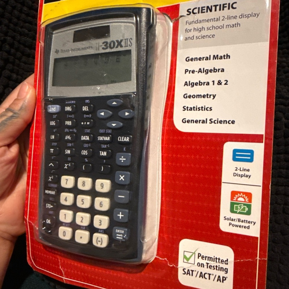 Texas Instruments TI-30X IIS Scientific Calculator - Blue and Yellow - Picture 3 of 13